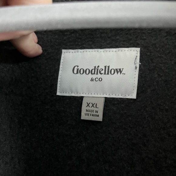 Men’s Goodfellow Quarter Button Up Fleece Sweater - Picture 2 of 5